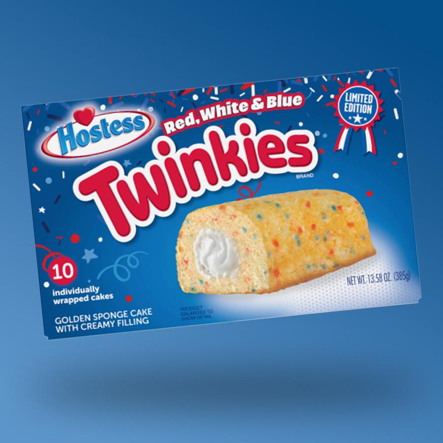 Hostess Twinkies Red White and Blue - krémmel töltött rudacskák 385g