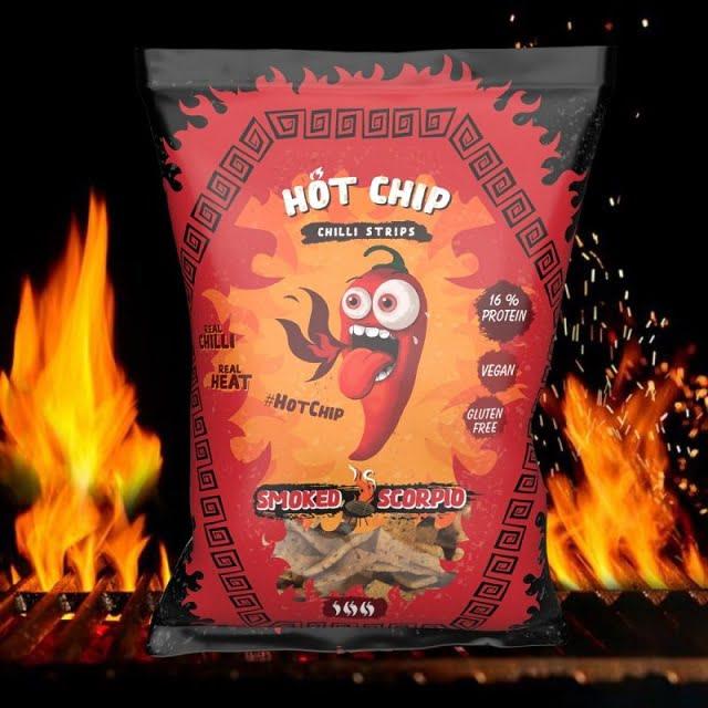 Hot Chip füstölt scorpion chili ízű snack 80g