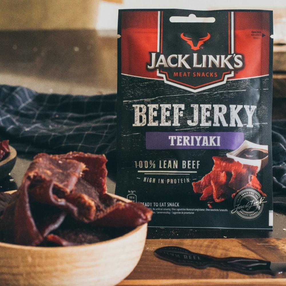 Jack Links Beef Jerky teriyaki szárított marhahús falatok (Nagy)