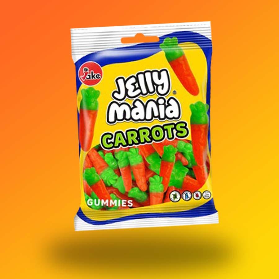 Jake Jelly Mania Carrots répa formájú gumicukor 100g