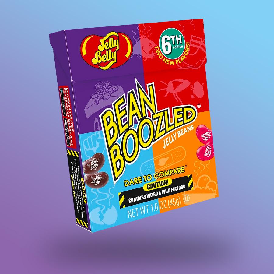 Jelly Belly BeanBoozled flip top box - Mindenízű drazsé 6. széria (45g)