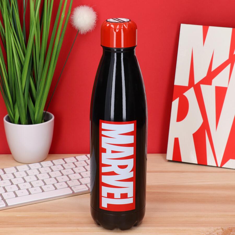 Marvel logó fém vizes palack