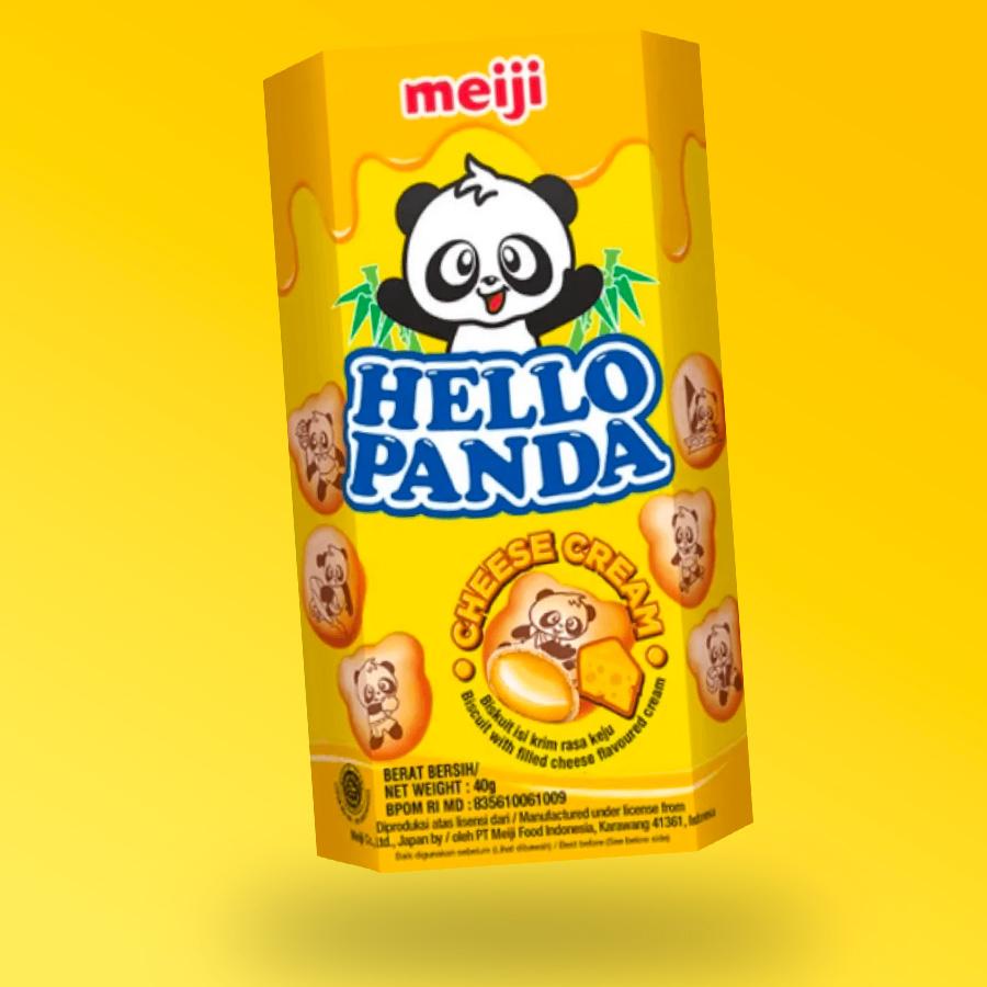 Meiji Hello Panda sajtkrémmel töltött keksz 40g