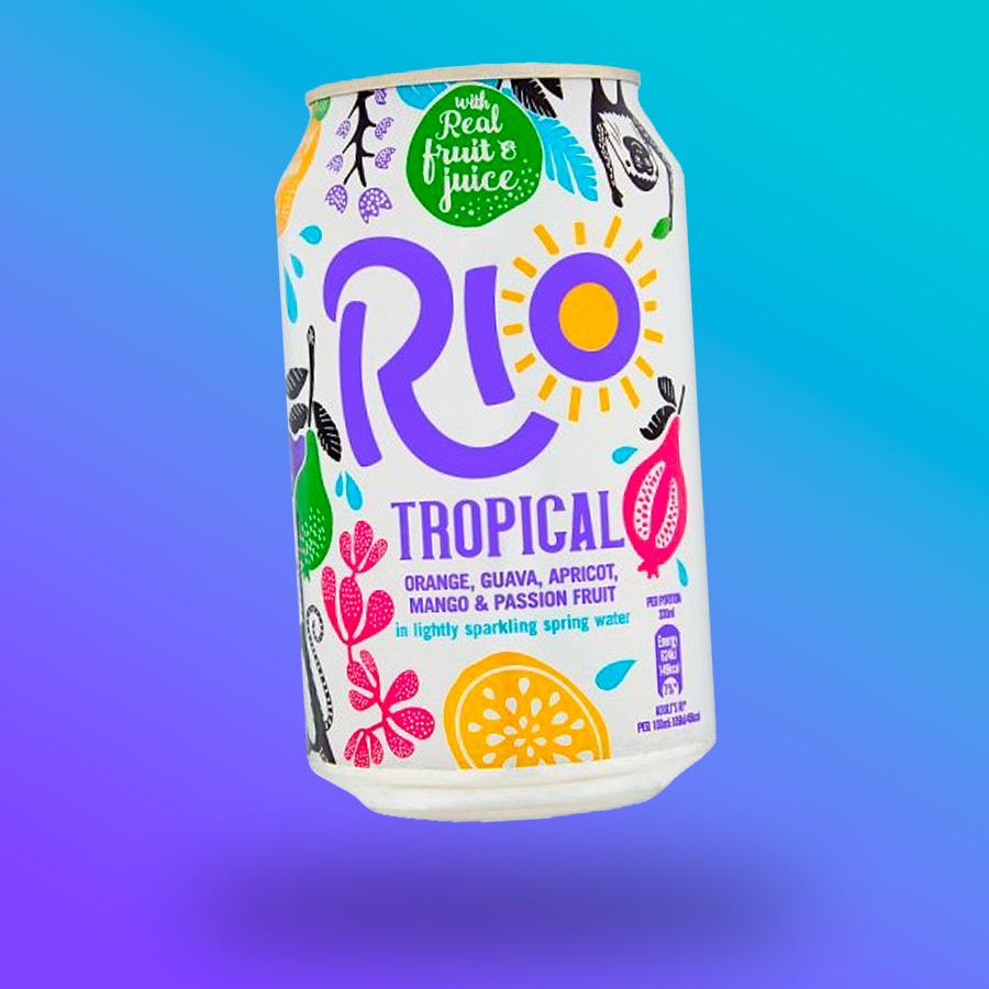Rio trópusi gyümölcs ízű üdítőital 330ml