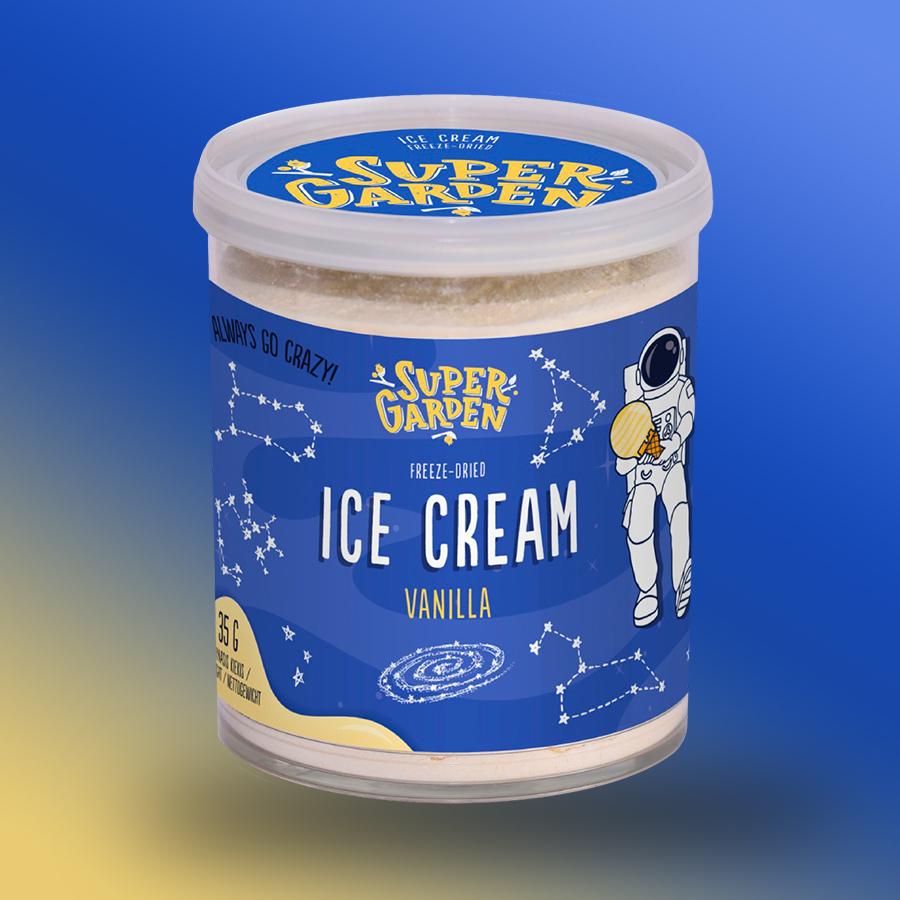 Super Garden fagyasztva szárított vaníliás fagylalt
