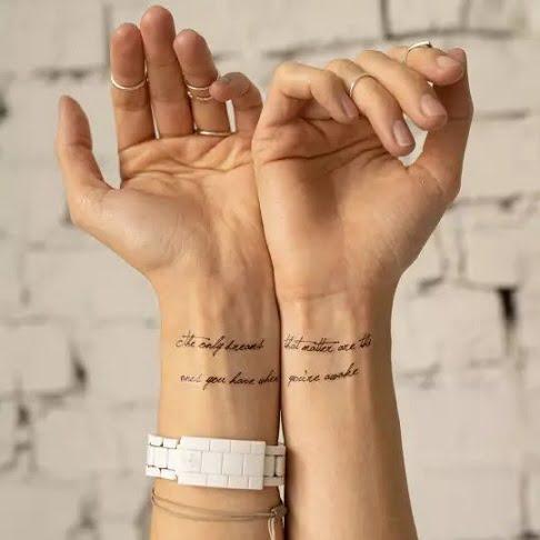 Tattooshka lemosható tetoválás - Végtelen szavak